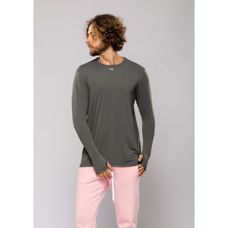 Camiseta Manga Longa Hand Grafite - JB1071 - JBXSPORT