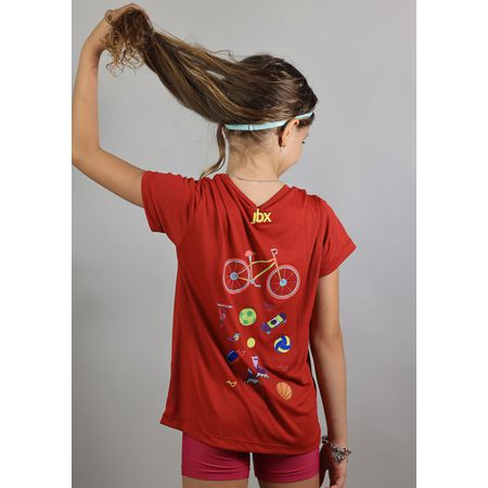 Camiseta Kids Vermelho - 6341 - JBXSPORT