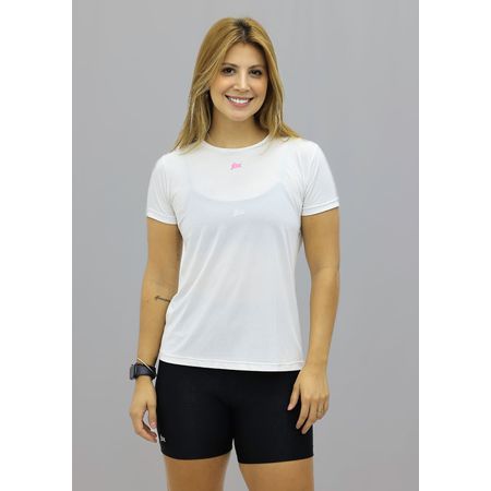 Babylook Jbx Branca com Rosa Neon - 7454 - JBXSPORT