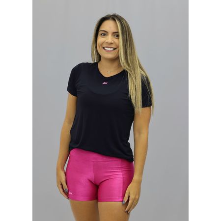 Babylook Jbx Preta com Rosa Neon - 7449 - JBXSPORT