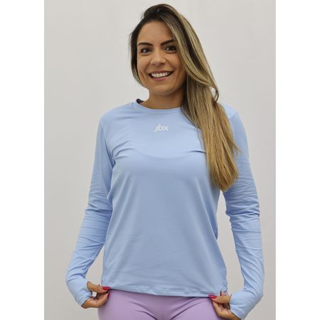 Babylook Manga Longa Hand Azul - 8287 - JBXSPORT