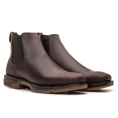 BOTA WORK JUMP COURO HIDROFUGADO - Café - Don Matuto | Botinas Premium