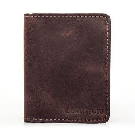 CARTEIRA SLIM VERTICAL CLASSIC CAFÉ - Don Matuto | Botinas Premium