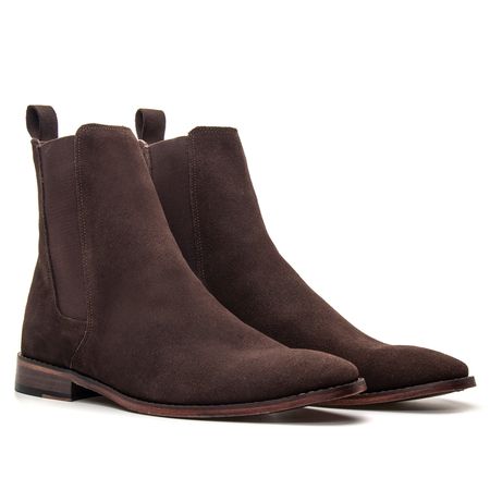Chelsea Clássica Cano Longo - Café - Don Matuto | Botinas Premium