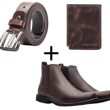 KIT 3 | BOTA + CARTEIRA + CINTO - Don Matuto | Botinas Premium