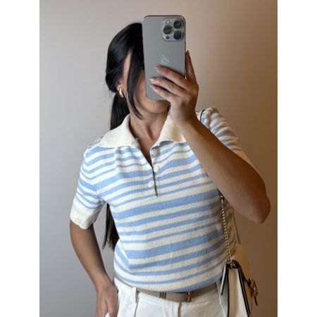 BLUSA TRICO MODAL GOLA POLO