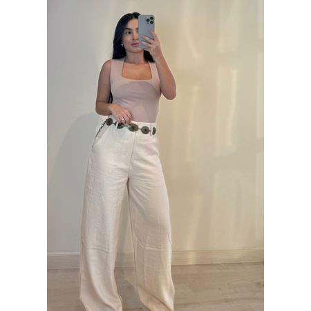 CALÇA ALFAIATARIA NUDE