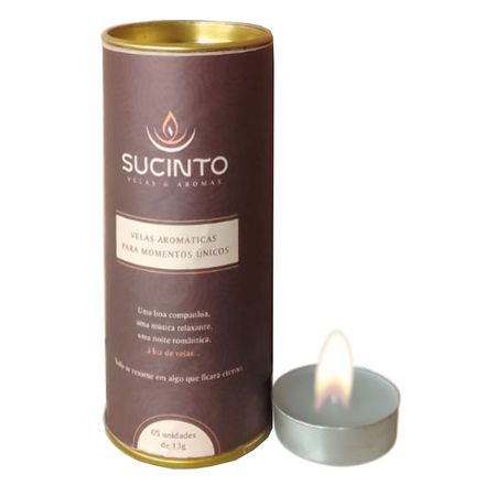 Vela Aromatizada Sucinto 5un (VE002) - Variados