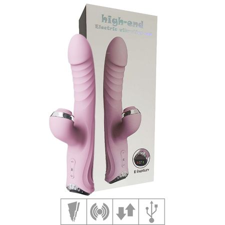 Vibrador Vai e Vem Com Pulsação High-End SI -(8735) - Rosa