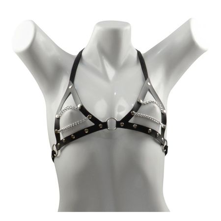 *Top Dominatrixxx Com Correntes (DX1405) - Preto