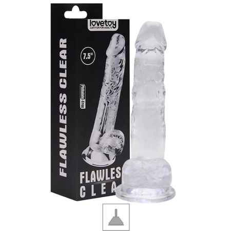 Prótese 14x11cm Com Ventosa e Escroto (PE096) - Translúcido