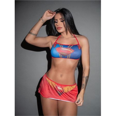 Fantasia Fetiche Super Girl (PS9401) - Padrão