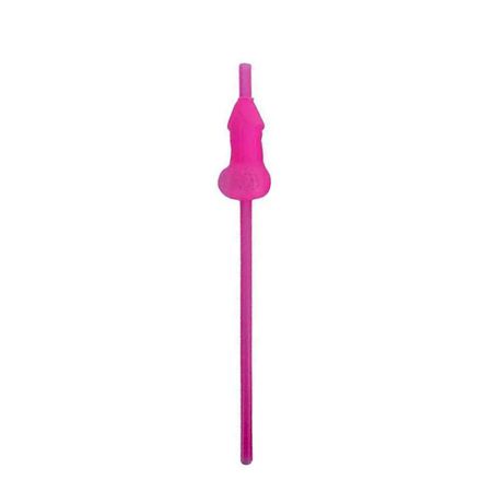 Canudo Com Pênis 1un (RA844-RA729) - Rosa