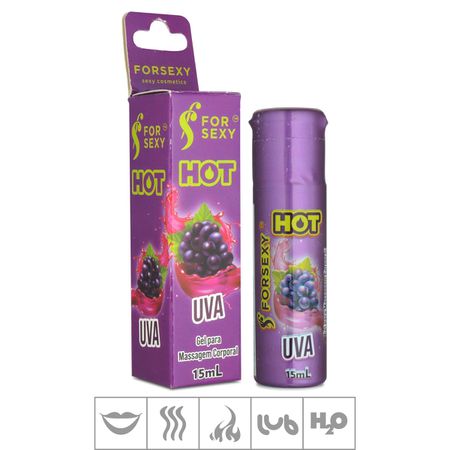 *Gel Comestível For Sexy Hot 15ml (ST730) - Uva