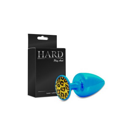 Plug de Metal M Com Pedras Variadas Hard (ST611-HA114) - Azul