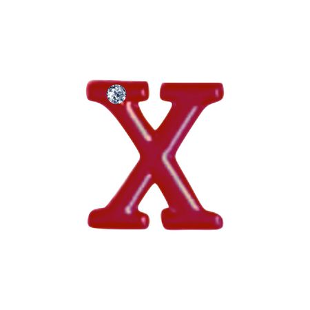 Letras Para Personalização Vermelha (HA180V). - X