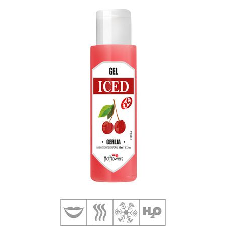 Gel Comestível Hot Flowers Iced 69 35ml (ST572) - Cereja