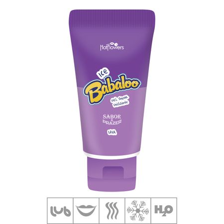 Lubrificante Ice Babaloo Hot flowers 60g (ST891) - Uva