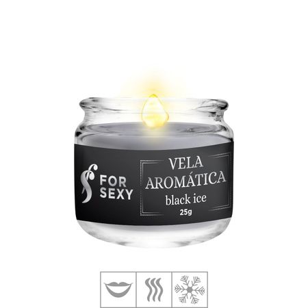 *Vela Aromática Beijável For sexy 25g (ST849) - Black Ice