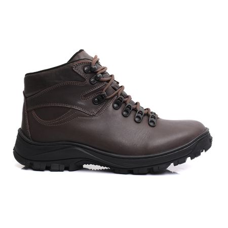 Bota Coturno Masculina de Couro - Kangri Brown - USE BUTHIER