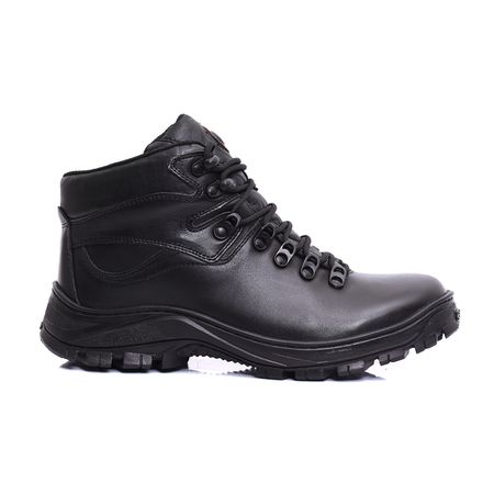 Bota Coturno Masculina de Couro - Kangri Black - USE BUTHIER