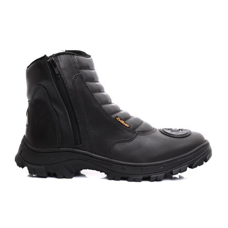 Bota Motociclista de Couro - Falcon Preto - USE BUTHIER