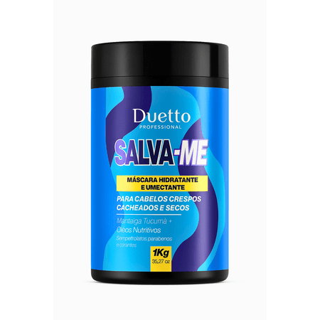 Máscara Hidratação Salva-me Cabelos Crespos E Cacheados 1kg - Loja Duetto Super