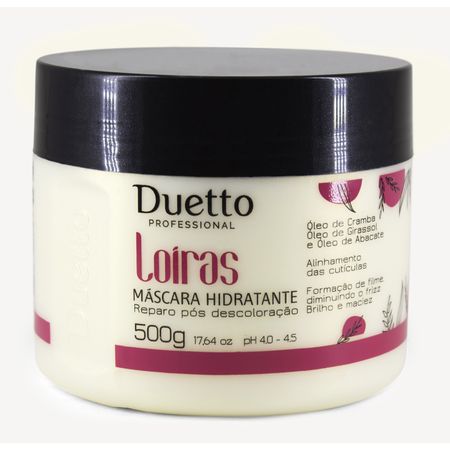 Máscara Hidratante Loiras Duetto Professional 500g - Loja Duetto Super