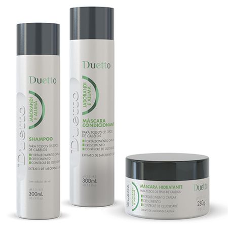 Kit Home Care Jaborandi e Alumã Duetto 280g - Loja Duetto Super