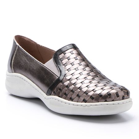 Tênis Joy em Couro na cor Titanium J.Gean - EU001... - J.Gean