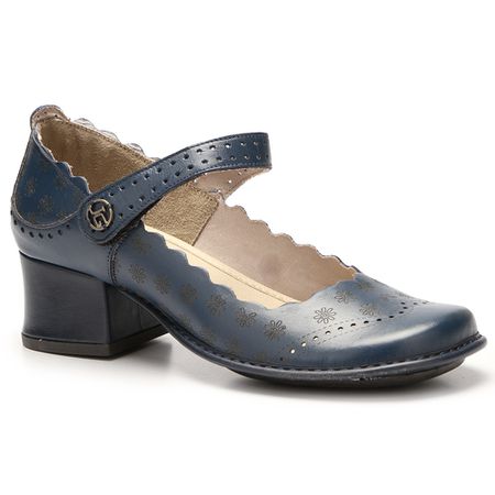 Sapato New Kelly Em Couro Azul J.Gean - CK0088M/1 - J.Gean