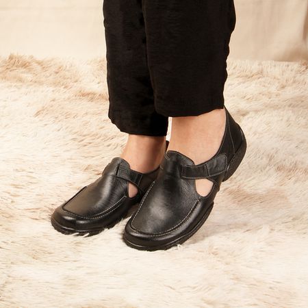 Sapatilha Feminina em Couro Preto J.Gean CL0090 - ... - J.Gean