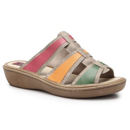 Sandália Anabela Jade em Couro cor Glacê J.Gean - ... - J.Gean