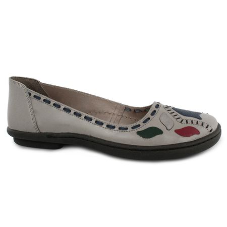 Sapatilha Feminina J.gean Retrô New Lock Em Couro ... - J.Gean