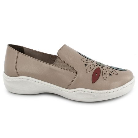 Tênis Feminino Slip On J.gean em Couro legítimo co... - J.Gean