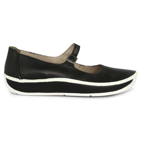 Sapatilha feminina J.Gean em Couro Cor Preto - FI0... - J.Gean