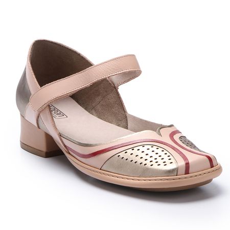 Sapato New Mariah em Couro cor Ouro J.Gean - FD001... - J.Gean