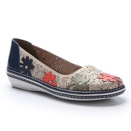 Sapatilha New Nina em Couro cor Ice J.Gean - FY000... - J.Gean