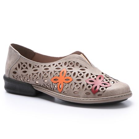 Sapatilha New Gaby em Couro cor Glace J.Gean - FQ0... - J.Gean
