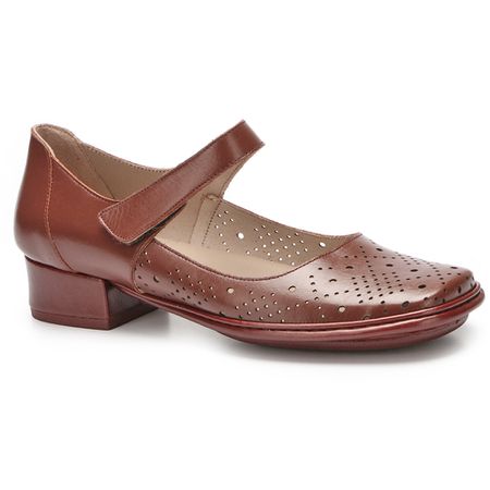 Sapato Boneca New Mariah em Couro cor Vinho J.Gean... - J.Gean