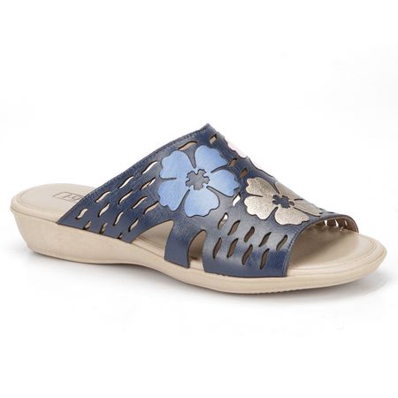 Sandália New Nina em Couro cor Navy J.gean - GI000... - J.Gean