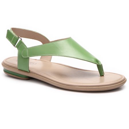 Sandália Rasteira Ibiza em Couro cor Mint J.Gean ... - J.Gean