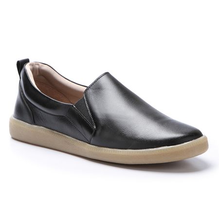 Tênis Feminino Barcelona em Couro cor Preto J.Gean... - J.Gean