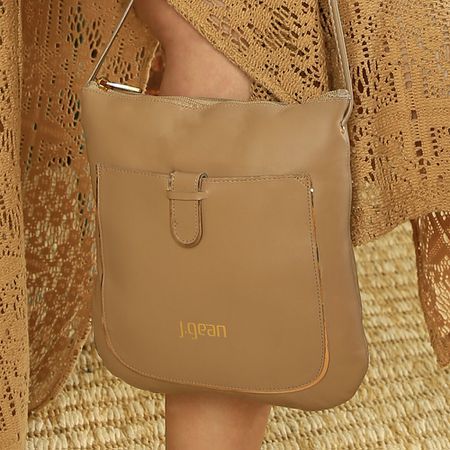 Bolsa transversal ou Tiracolo Feminina de Couro co... - J.Gean
