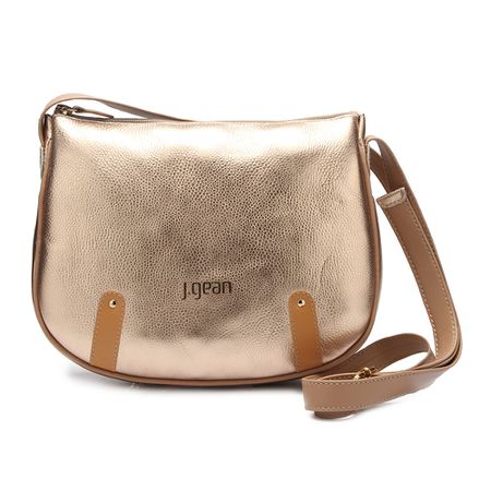 Bolsa Artesanal Em Couro Cobre J.Gean - MB0037/02 - J.Gean