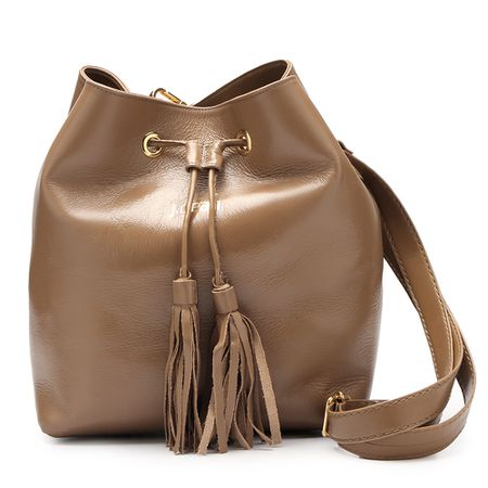 Bolsa Artesanal Em Couro Castanho J.Gean - MB0043... - J.Gean