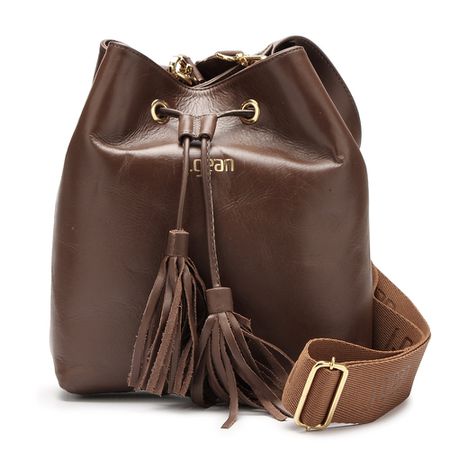 Bolsa Artesanal Em Couro Terra J.Gean - MB0048/02 - J.Gean