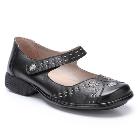Sapatilha Feminina Exclusiva Em Couro Preto J.gean... - J.Gean