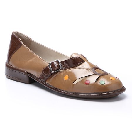 Sapatilha Gaby Feminina em Couro cor suede J.Gean ... - J.Gean