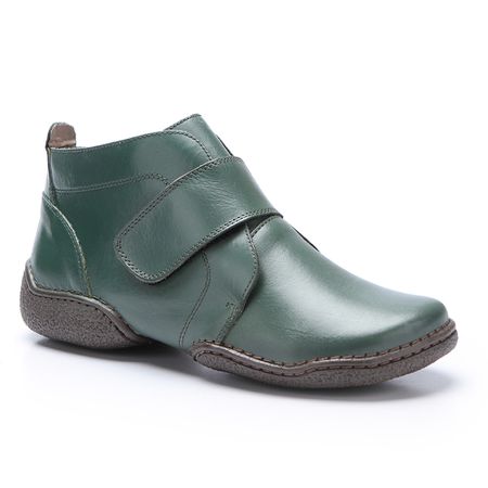 Bota Feminina em Couro cor olivia J.gean com velcr... - J.Gean